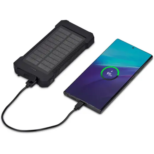 Swiss Cougar Durban Fast Charge 20W Solar Power Bank - 10000mAh With Phone